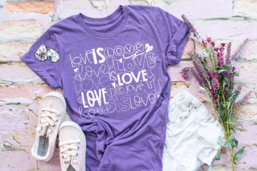 Love is Love Pride Tee White Design