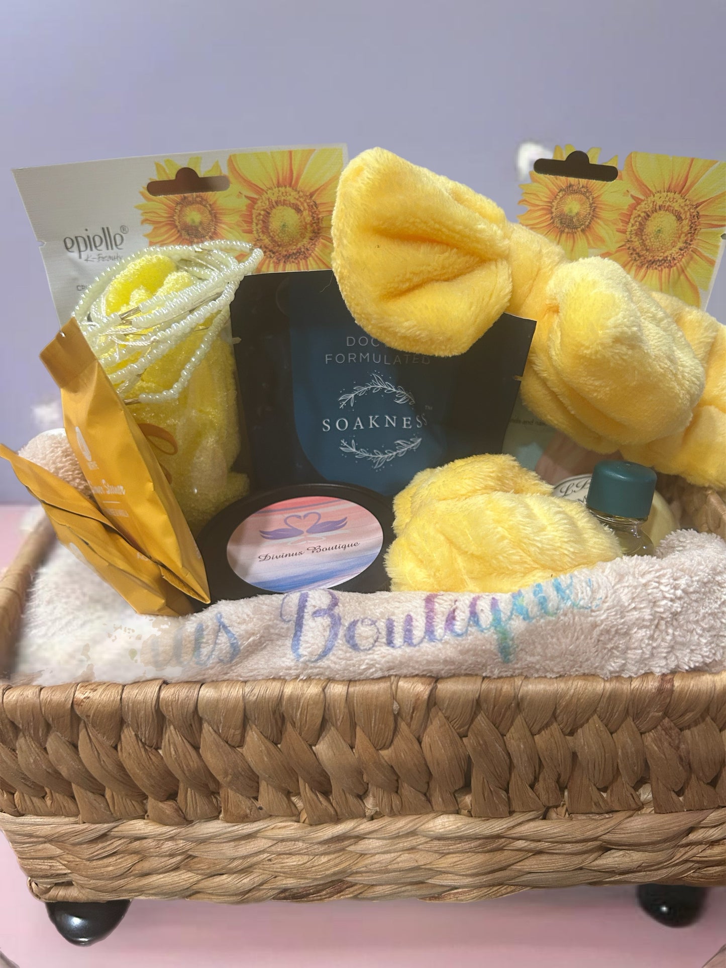 Sunny Serenity Spa Basket