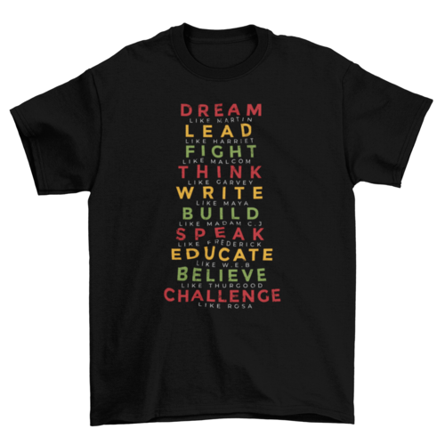 Black history month t-shirt