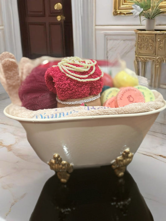 Vintage Crawfoot Tub Gift Basket