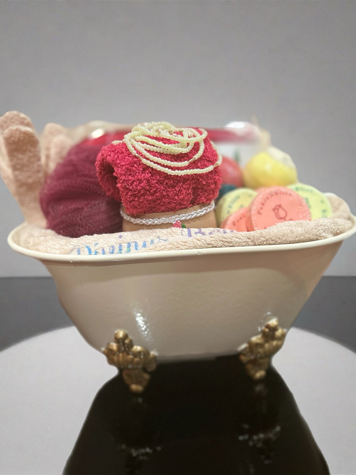 Vintage Crawfoot Tub Gift Basket