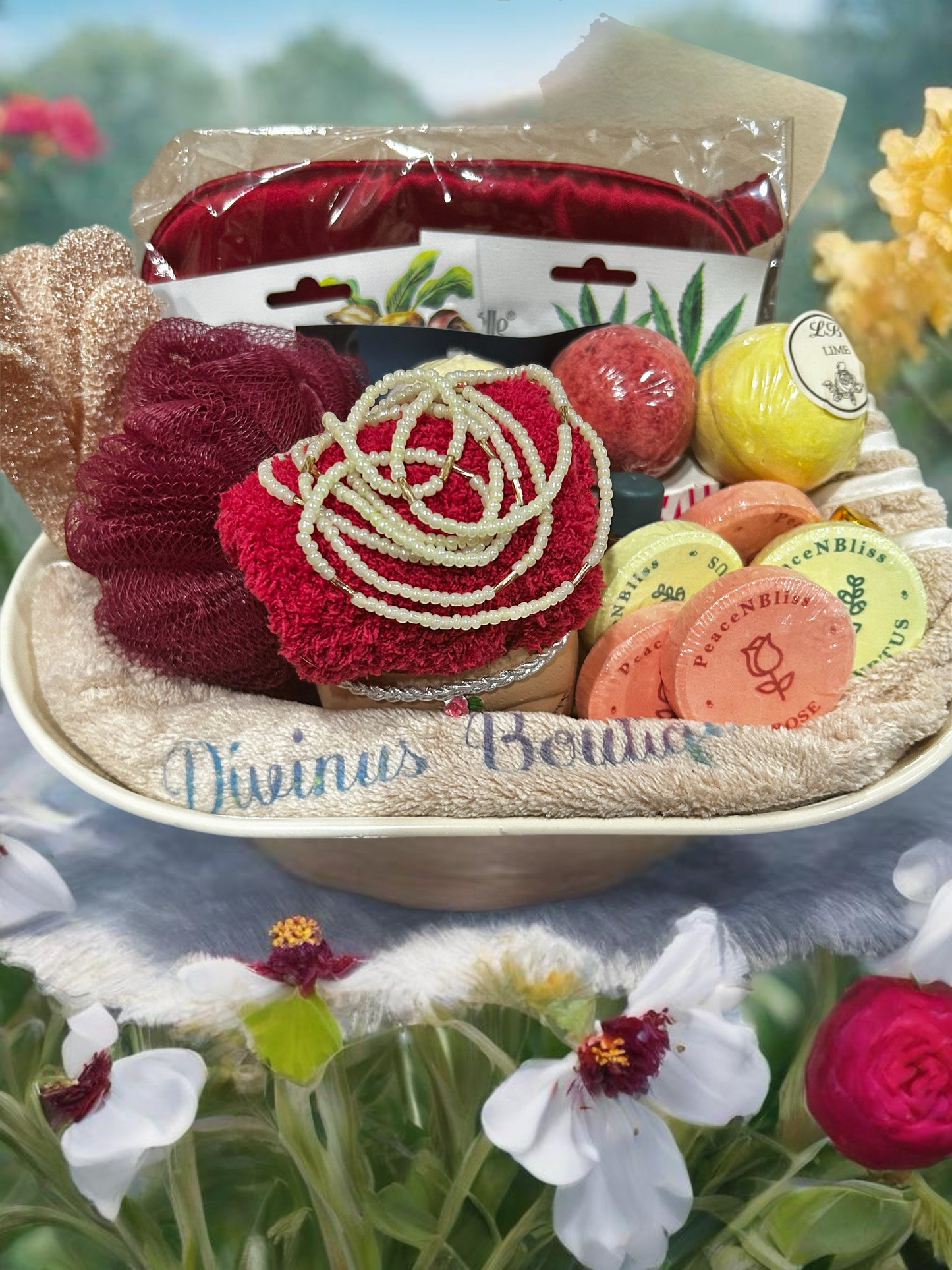 Vintage Crawfoot Tub Gift Basket