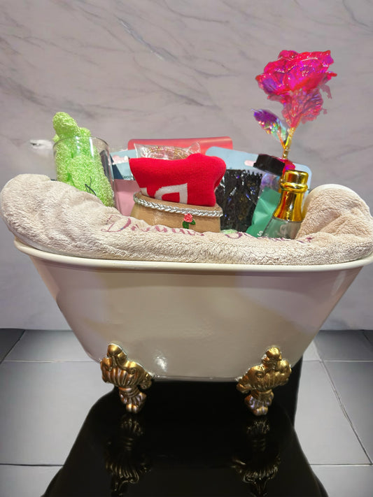 Vintage Crawfoot Tub Spa Basket