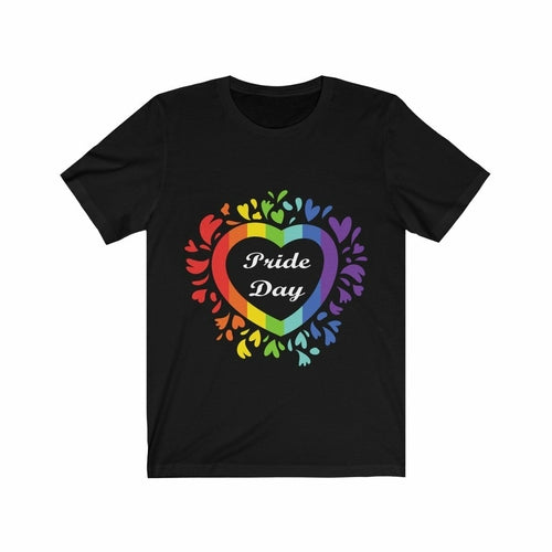 Pride Day Love Wins Rainbow Heart T-Shirt