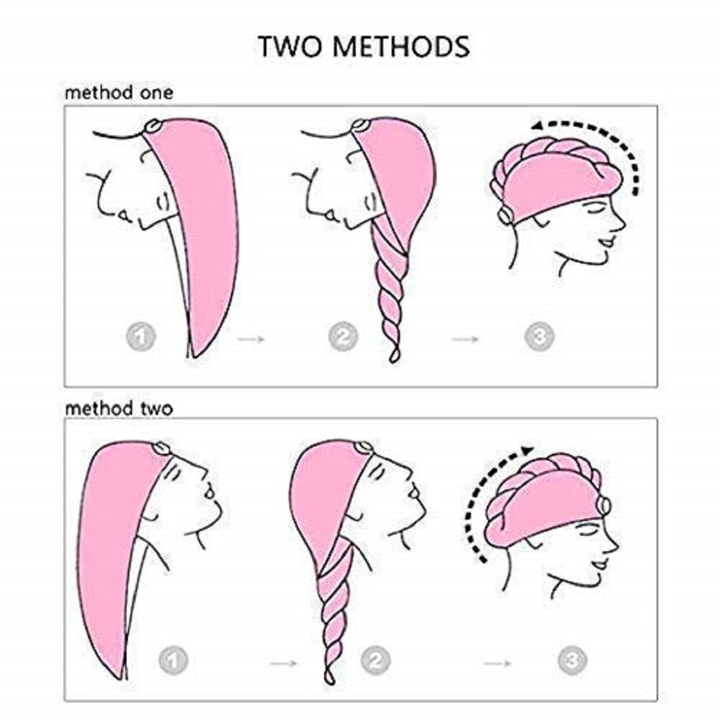 Set of 3 Microfiber Hair Towel,(Multicolor,Mix Design)