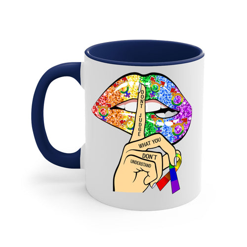 DonT Judge Lgbt Pride Lips 38#- lgbt-Mug / Coffee Cup