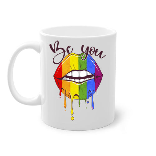 Be You Lips Lgbt Pride 58#- lgbt-Mug / Coffee Cup