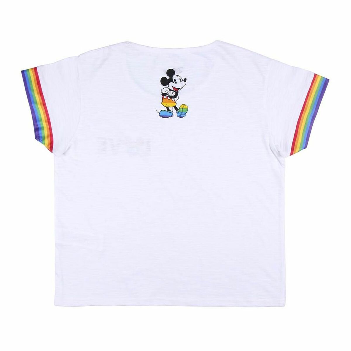 Women’s Short Sleeve T-Shirt Disney Love Pride White
