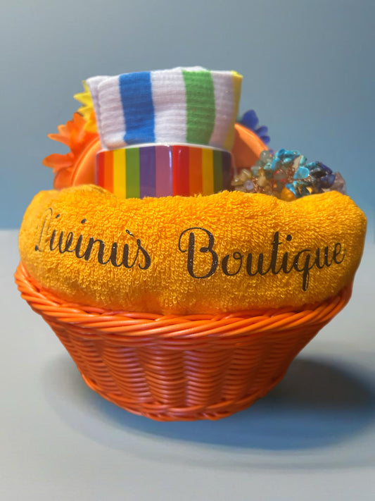 Rainbow Radiance Gift Basket