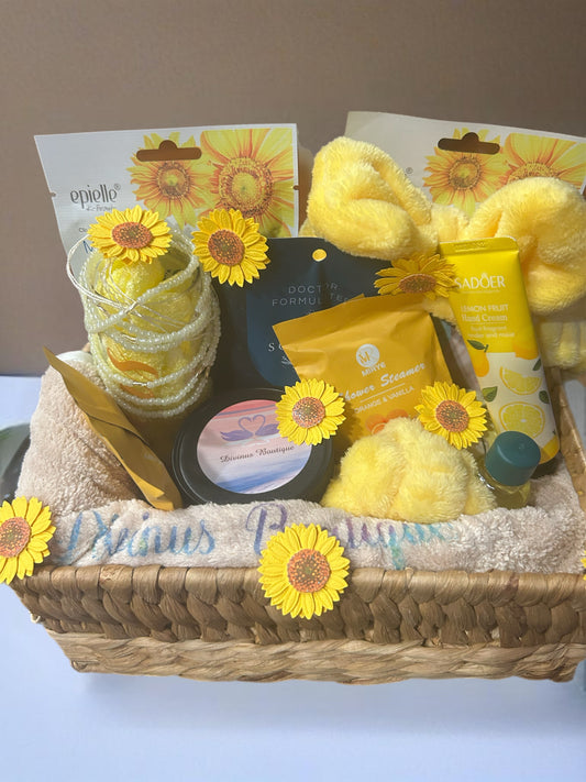 Sunny Serenity Spa Basket