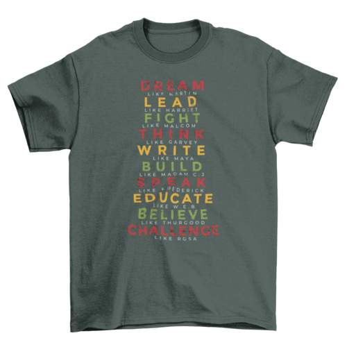 Black history month t-shirt