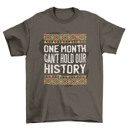 Black history quote t-shirt
