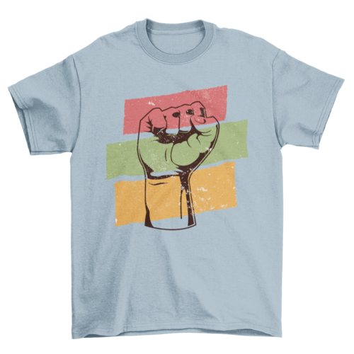 Black history fist t-shirt