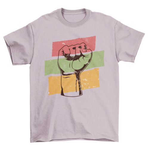 Black history fist t-shirt