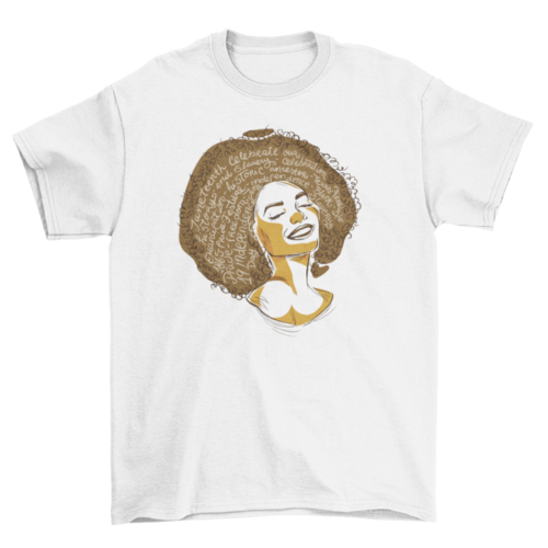 Blck history month girl t-shirt