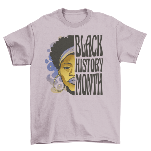 Black history month woman t-shirt