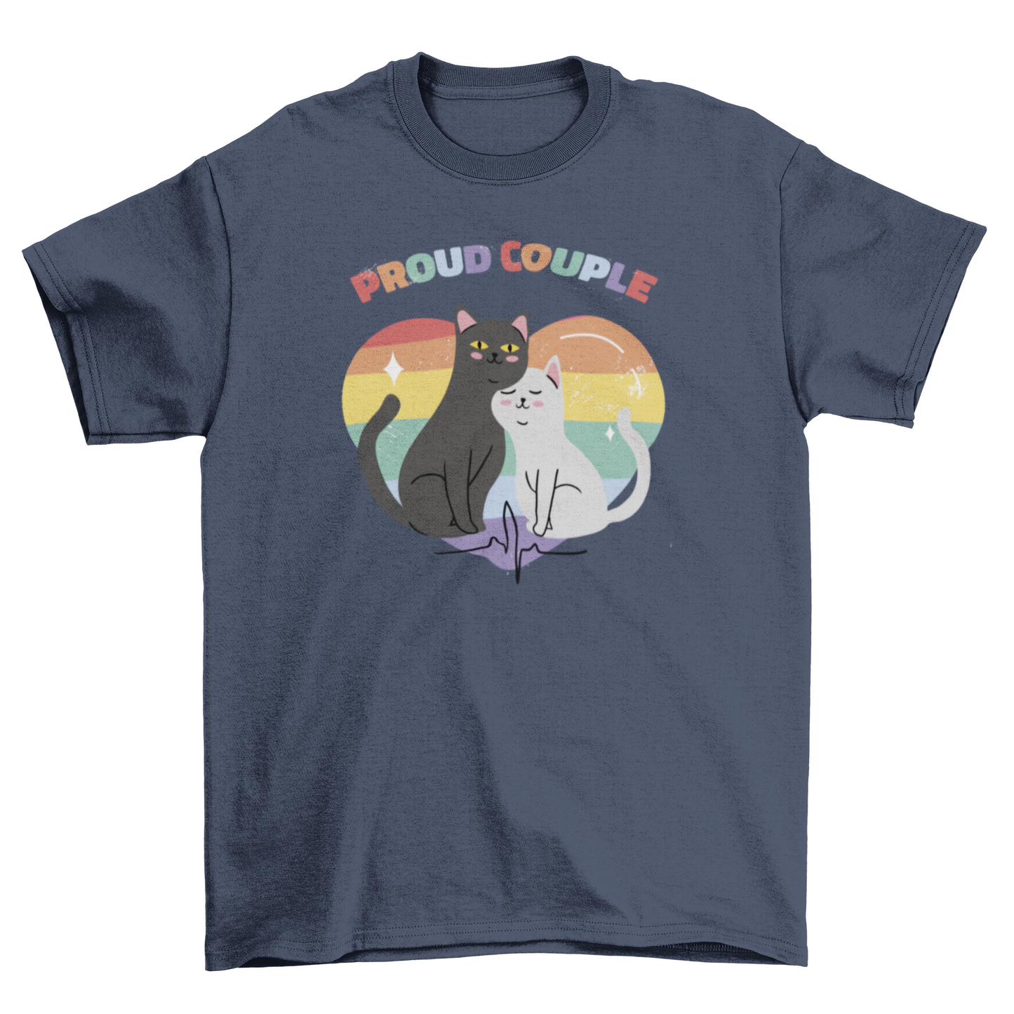 Pride couple cats t-shirt
