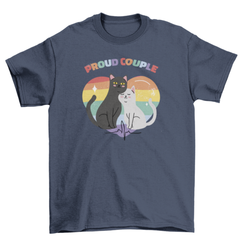 Pride couple cats t-shirt