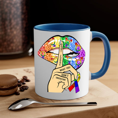 DonT Judge Lgbt Pride Lips  38#- lgbt-Mug / Coffee Cup