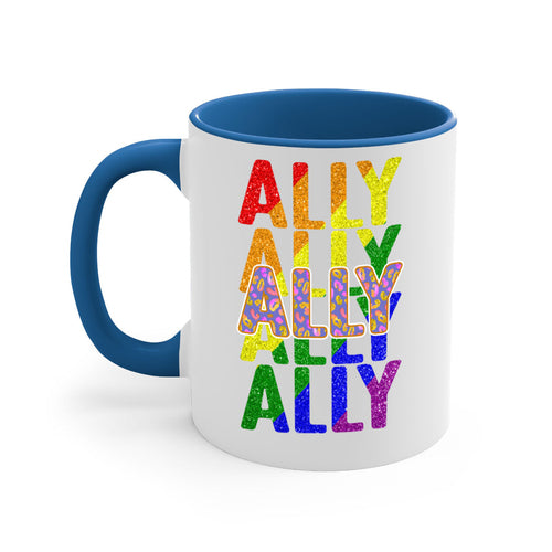 Ally Lgbt Pride Rainbow Flag Ally Png 22#- lgbt-Mug / Coffee Cup