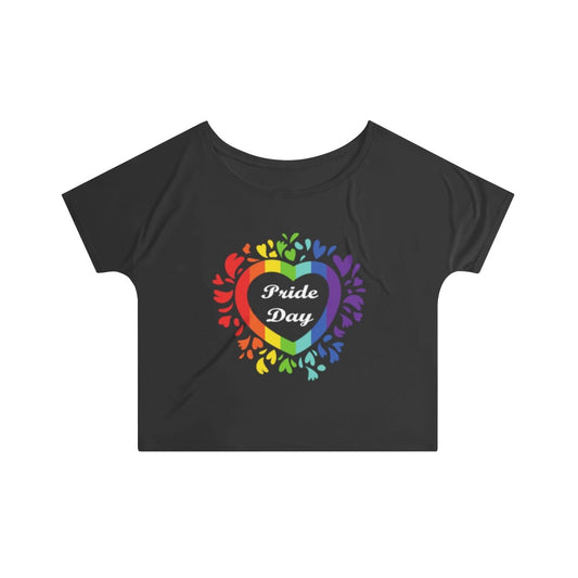 Pride Day Love Wins Rainbow heart Slouchy top