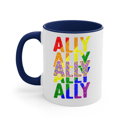 Ally Lgbt Pride Rainbow Flag Ally Png 22#- lgbt-Mug / Coffee Cup