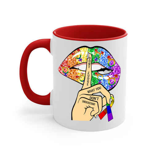 DonT Judge Lgbt Pride Lips  38#- lgbt-Mug / Coffee Cup